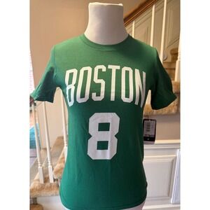Kids NBA Boston Celtics Kemba Walker 8 Green Basketball Jersey T Shirt Size S